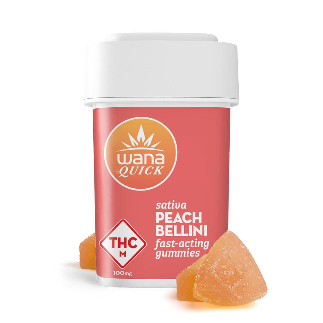 100MG QUICK: PEACH BELLINI GUMMIES
