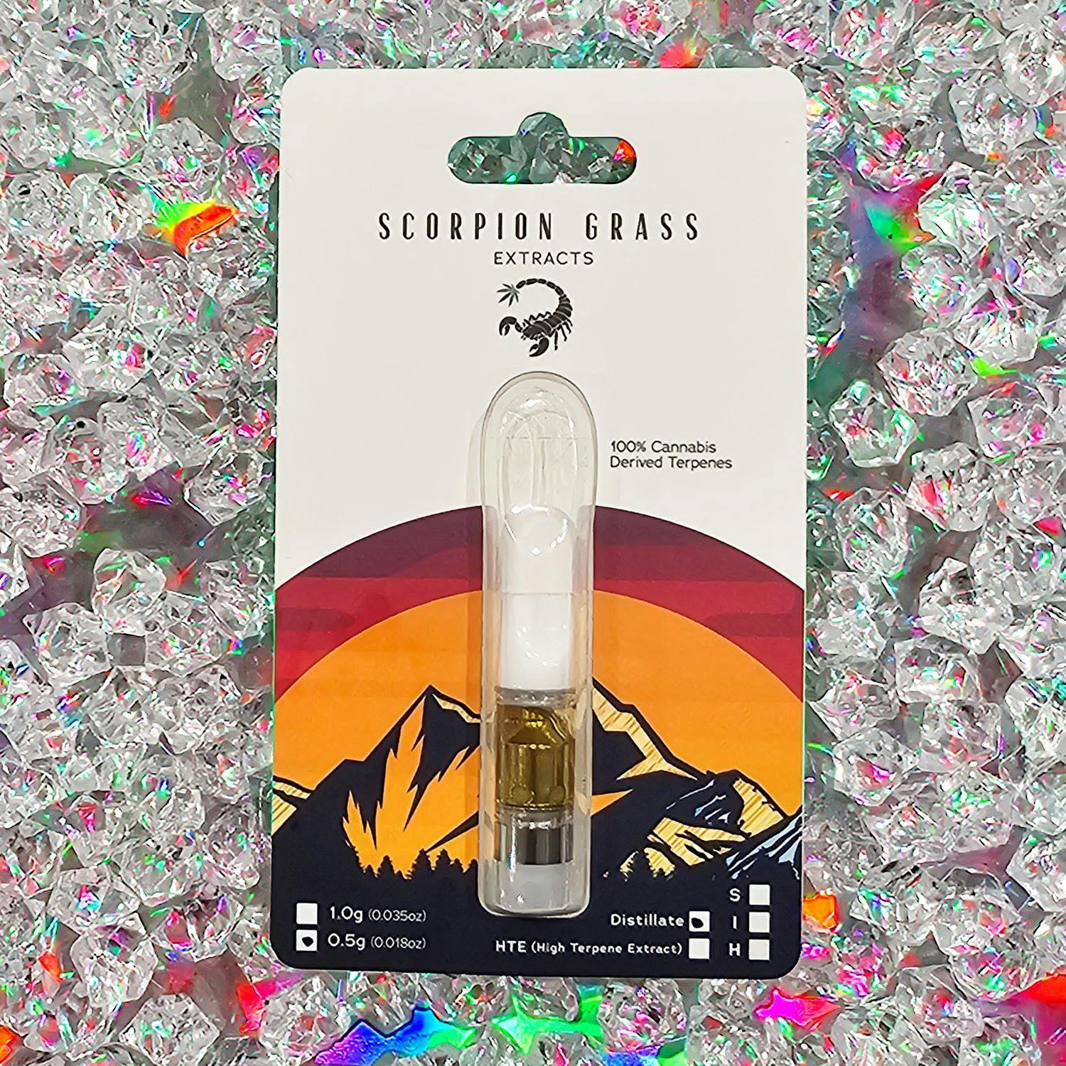 .5g Golden Strawberries CDT Distillate Cartridge by SCORPION GRASS