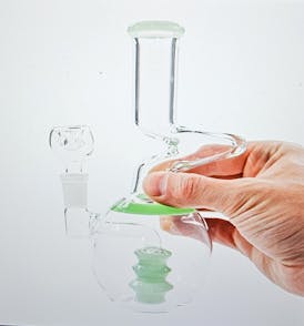 8" Slime Zong Shaped Bong w/ Bowl