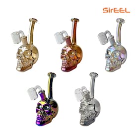6" SirEEL Iridized Skull Bong | Assorted