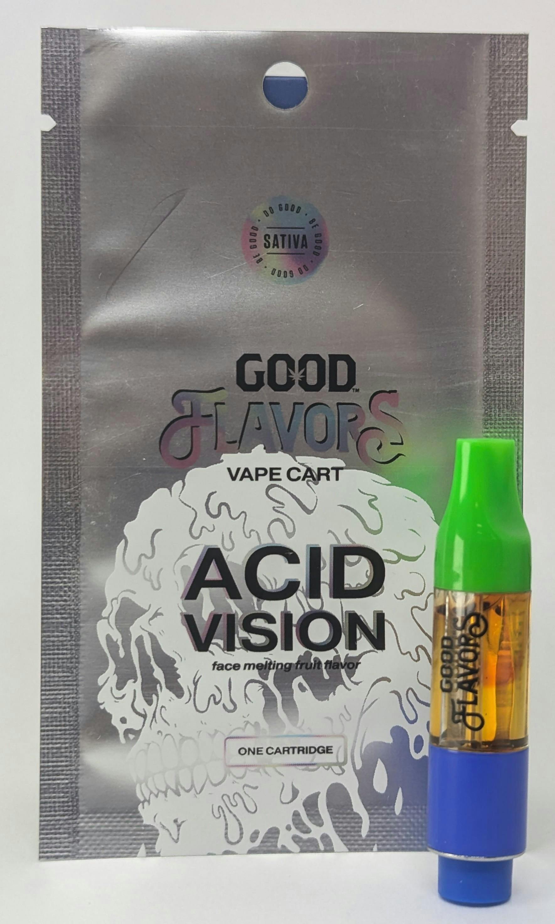 1g Acid Vision Distillate Cartridge by GOOD CANNABIS