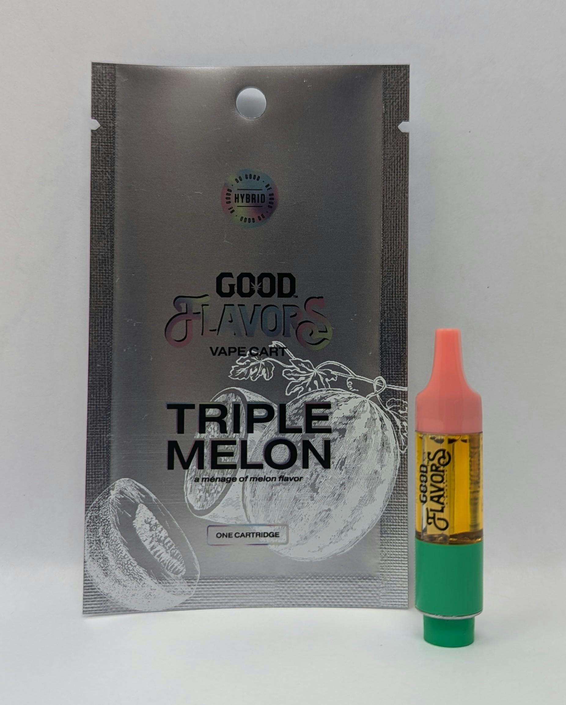 1g Triple Melon Distillate Cartridge by GOOD CANNABIS