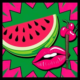 1g Juicy B's - Kissed A Girl Distillate Infused Blunt by MIDNIGHT SUN MANUFACTURING