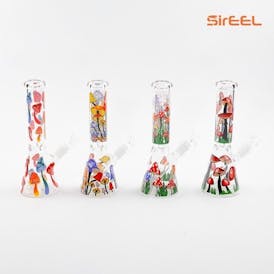 10" SirEEL Funky Fungi Beaker Bong | Assorted Colors