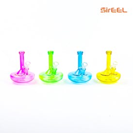 6" SirEEL Wide Base Beaker UFO Bong | Assorted Colors