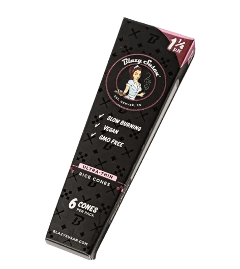 Blazy Susan Cones - 1¼ Ultra Thin Rice - 6pk at Wildflower Cannabis
