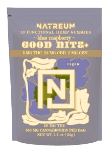 Natreum Gummies 5mg - Good Nite+ Blue Raz - 10ct