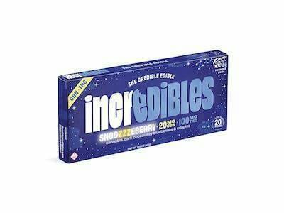 Incredibles - Snoozzzeberry - THC: 20MG CBN:100MG - Chocolate Bar