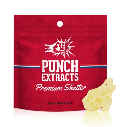 Punch Edibles & Extracts - Blue Vapor: Bho Shatter