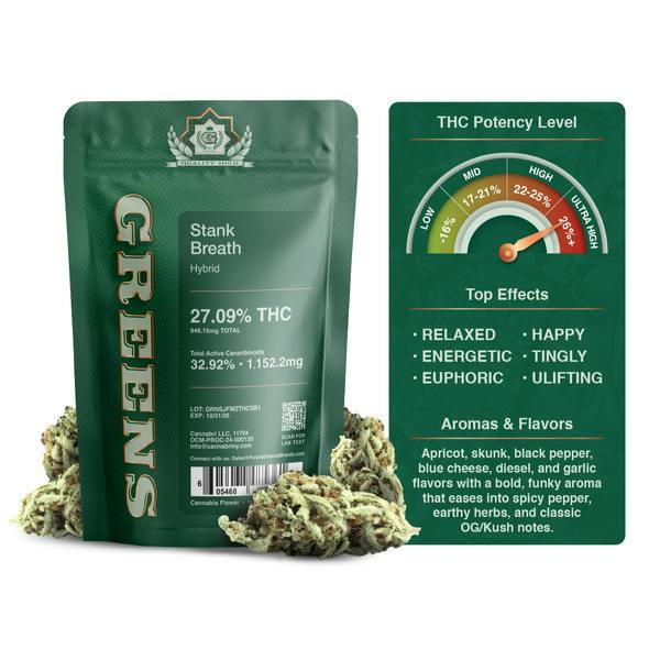 Greens | Flower | Stank Breath | 3.5g