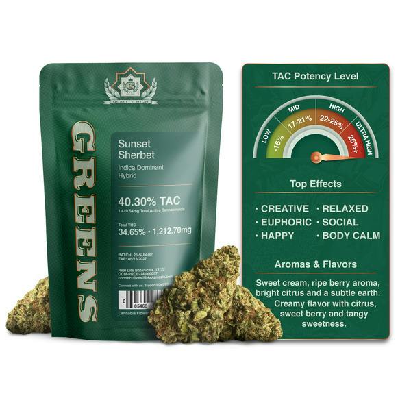 Greens | Flower | Sunset Sherbet | 3.5g