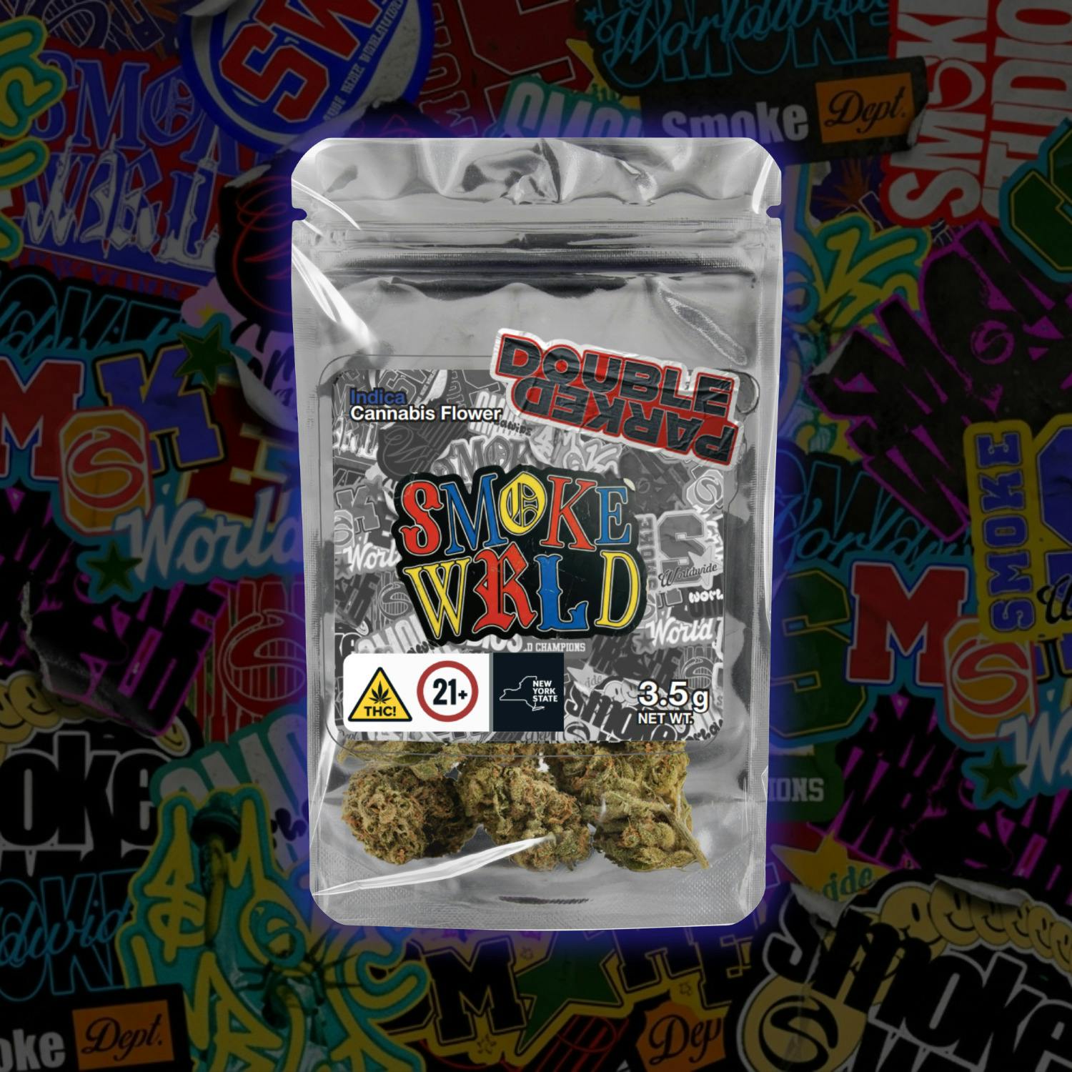 Smoke Wrld | Double Parked | Indoor Flower | 3.5g
