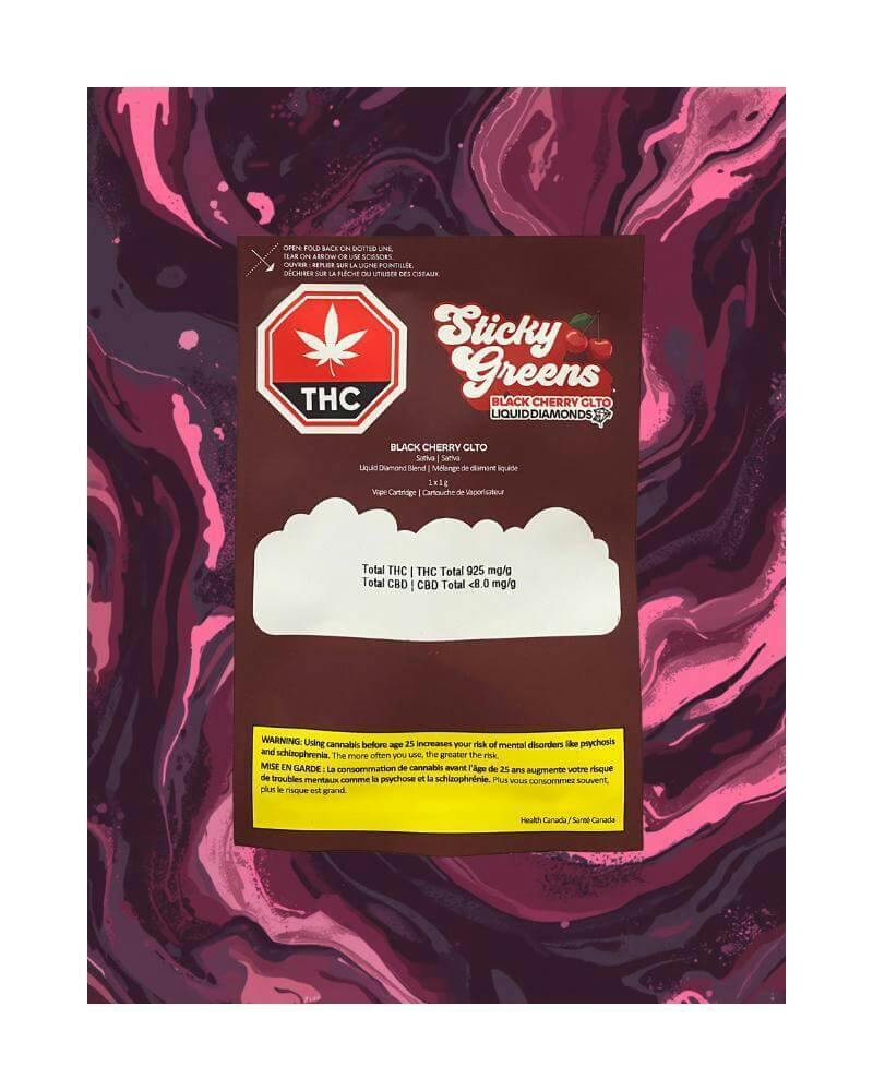 Black Cherry GLTO Liquid Diamond 510 Cart | 1g
