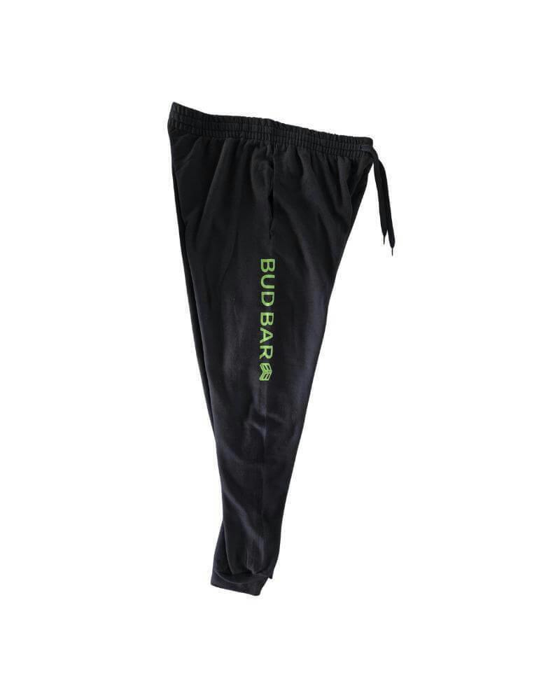 Black Green Embroidered Sweatpants | Medium