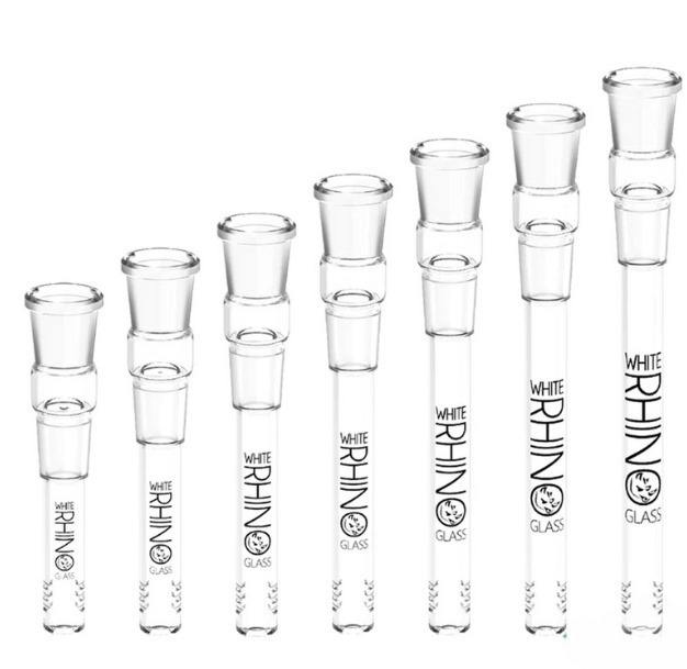 White Rhino | Glass Downstem | Various Sizes