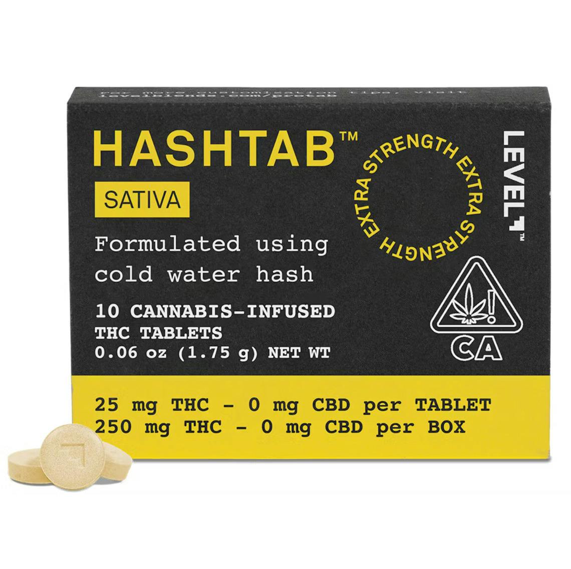HASHTAB | Sativa Tablets 25:1 THC:CBD | 250mg | 10ct | 25mg/ea