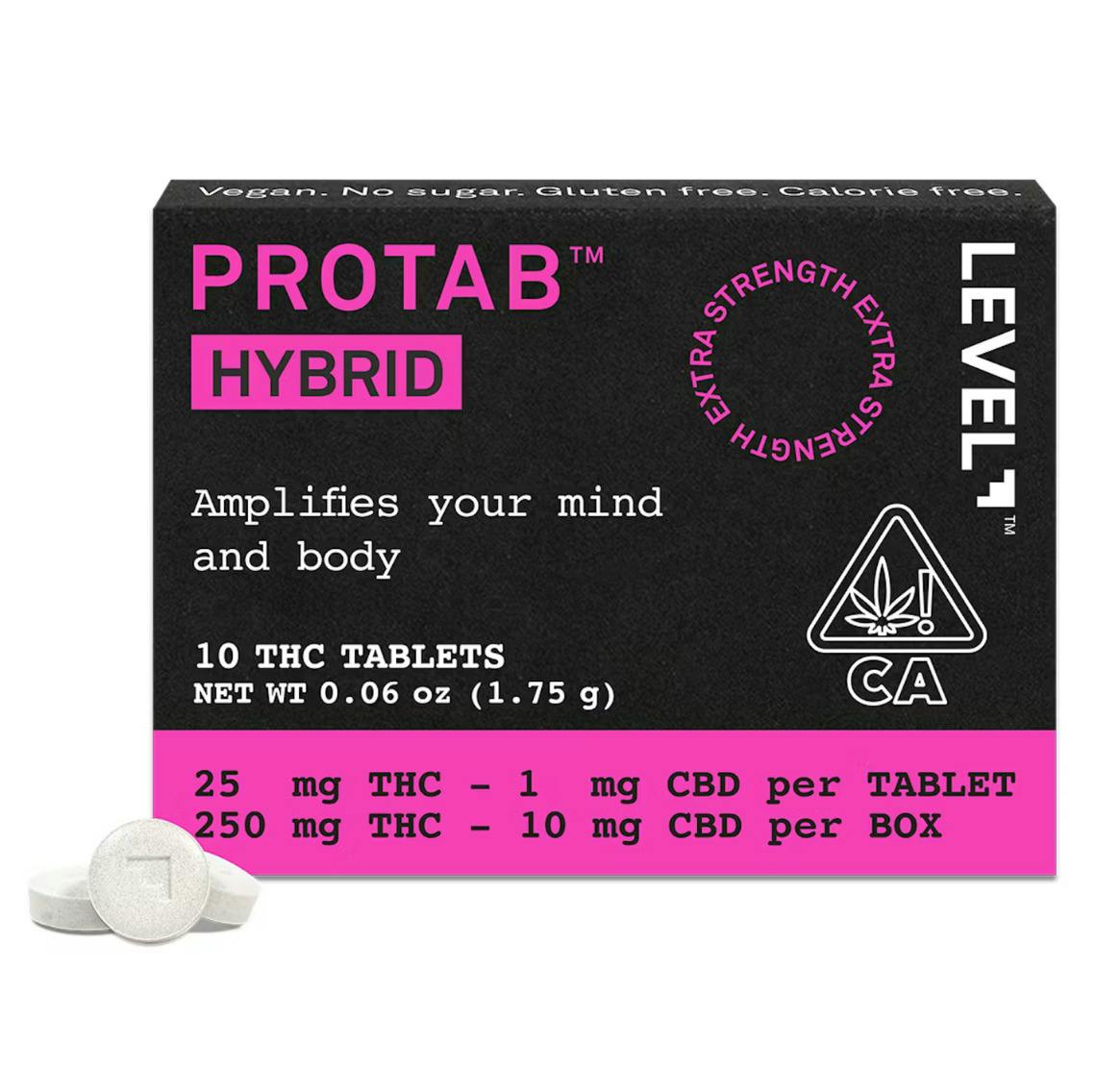 PROTAB | Hybrid Tablets 25:1 THC:CBD | 250mg | 10ct | 25mg/ea