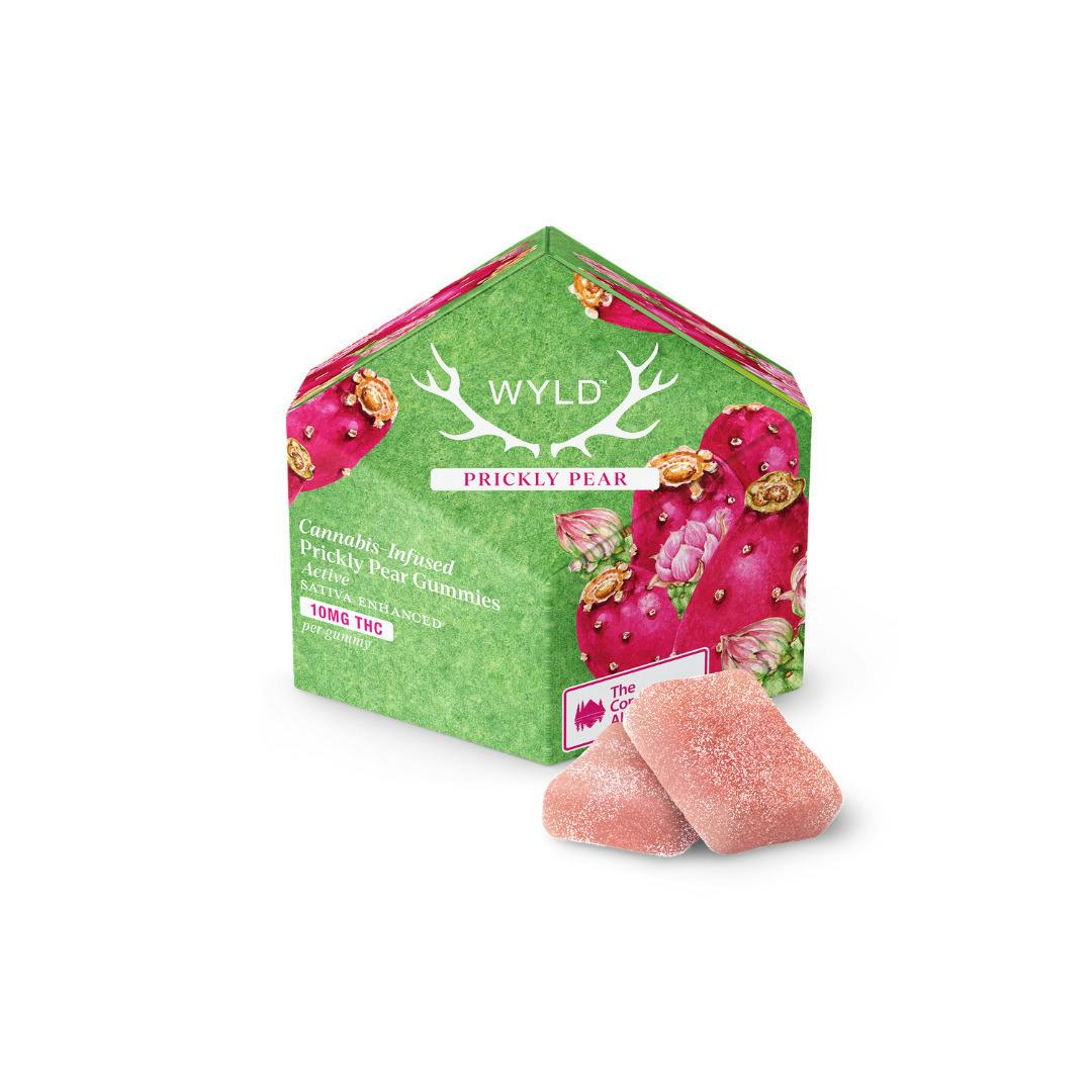 Prickly Pear Sativa Enhanced Gummies | 100mg | 10ct | 10mg/ea