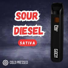The Growfather Sour Diesel Cold Pressed Live Rosin Terpene Disposable 1g