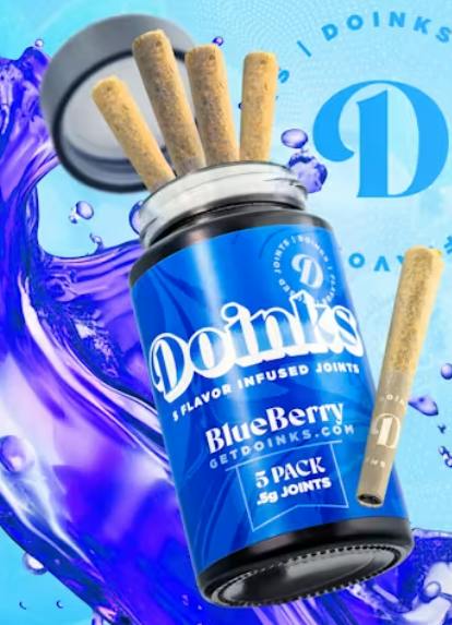 Doinks Blueberry Infused Pre-Rolls 0.5g | 5 pk
