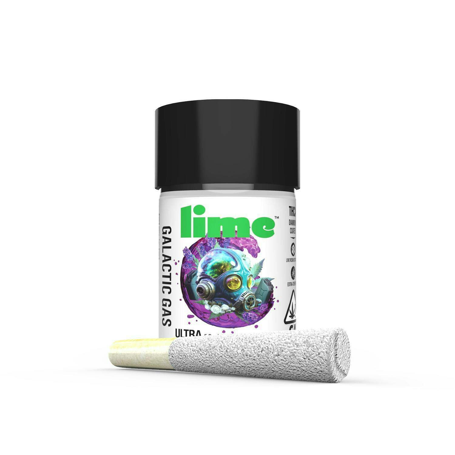 Lime - Preroll - Ultra Infused - Galactic Gas - 5 pack