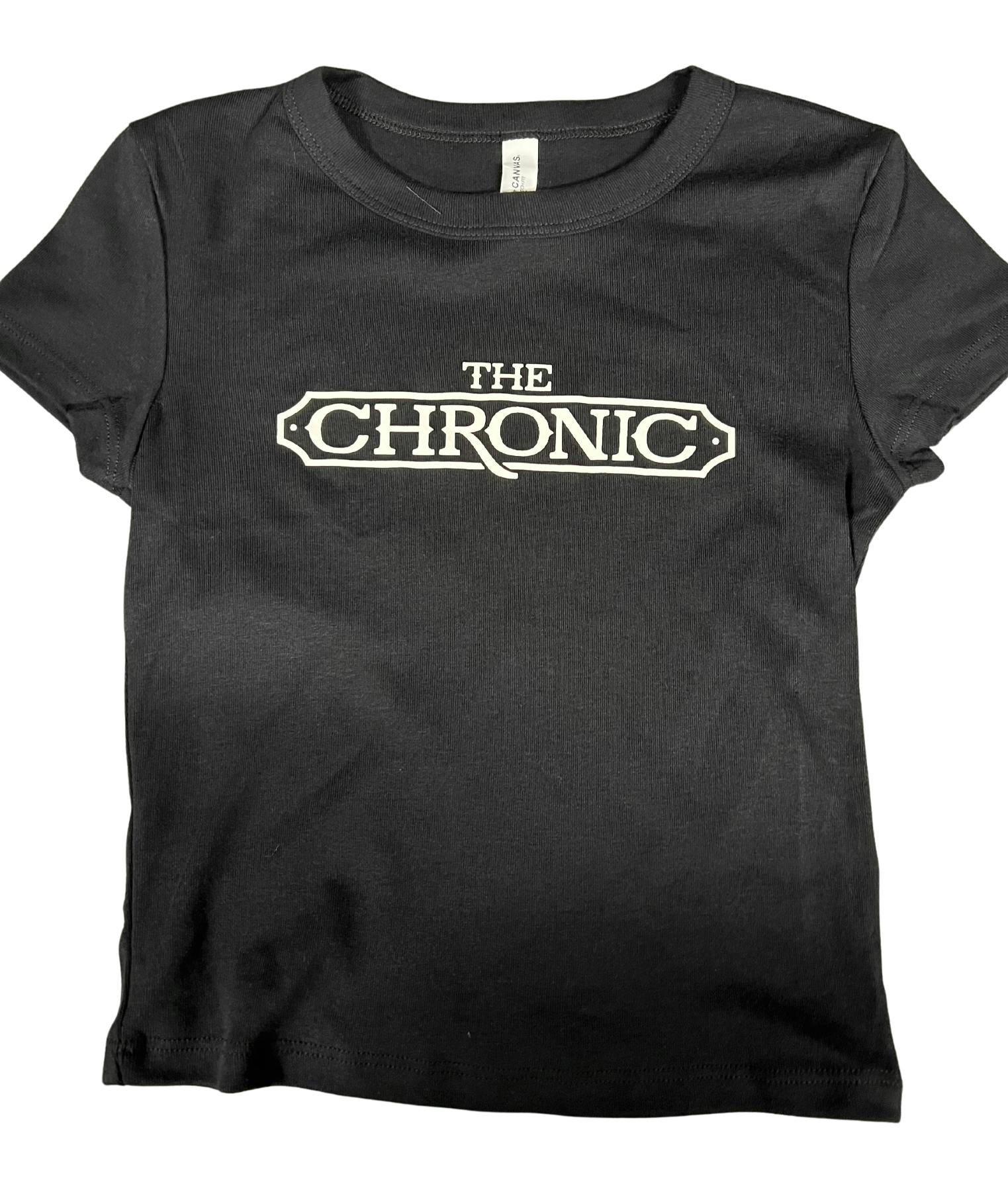 The Chronic - Clothing - Crop Top - Black Shortsleeve