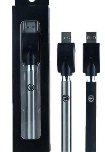 LuvBuds - Black/Stainless - Voltage Battery + USB Charger