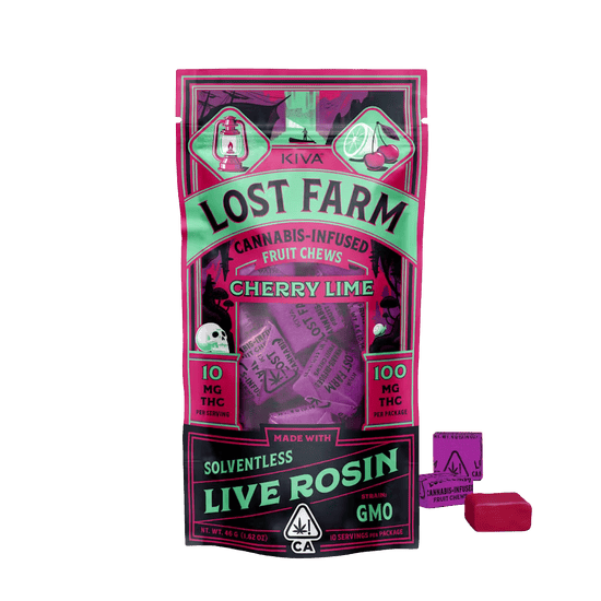 Cherry Lime 'GMO' Live Rosin Chews | 100mg | 10ct | 10mg/ea