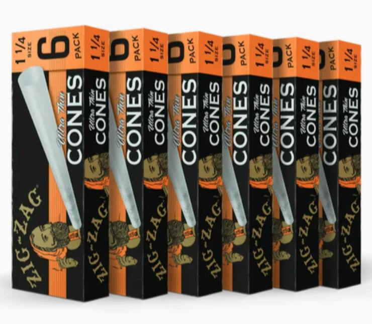 Zig-Zag - Accessories - Ultra Thin Cones - 1 1/4 - 6 Pack