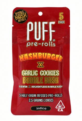 Puff - Preroll - Infused - Hashburger x Garlic Cookies - 14PK