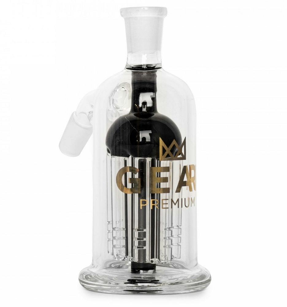 GEAR PREMIUM - 14mm (45 Degree) Ash Catcher w/ 8-Arm Tree Perc (BLACK)