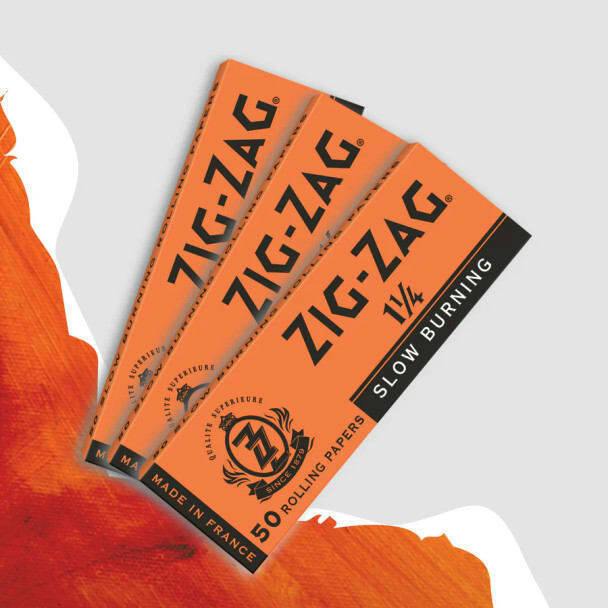 ZIG ZAG - 1 1/4" Orange Papers (Slow Burning)