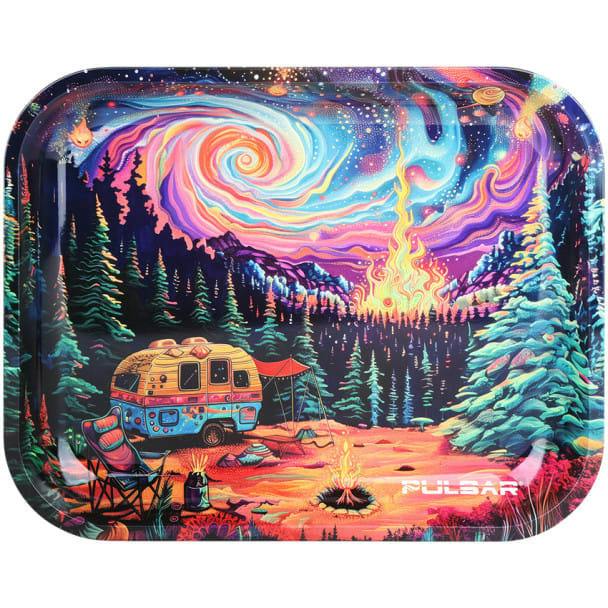 PULSAR - Large Metal Rolling Tray 13" x 11" (STARRY STARRY CAMP)
