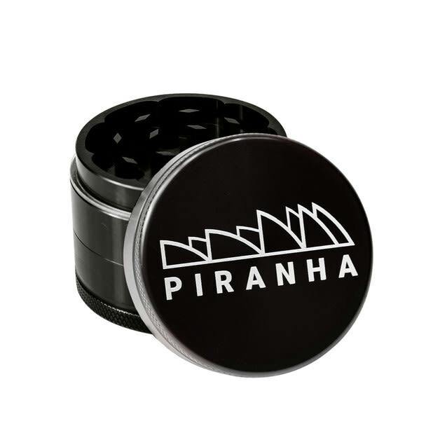 PIRANHA - 3 PC Grinder w/ Storage 2.2" (BLACK)