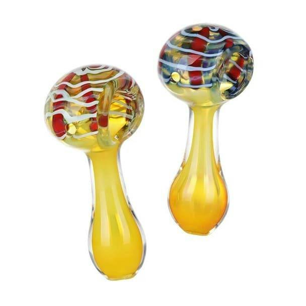 3" Golden Hour Glass Spoon Pipe