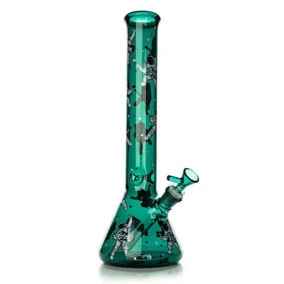 RED EYE GLASS - 15" Tall Astro Rocker Beaker Bong