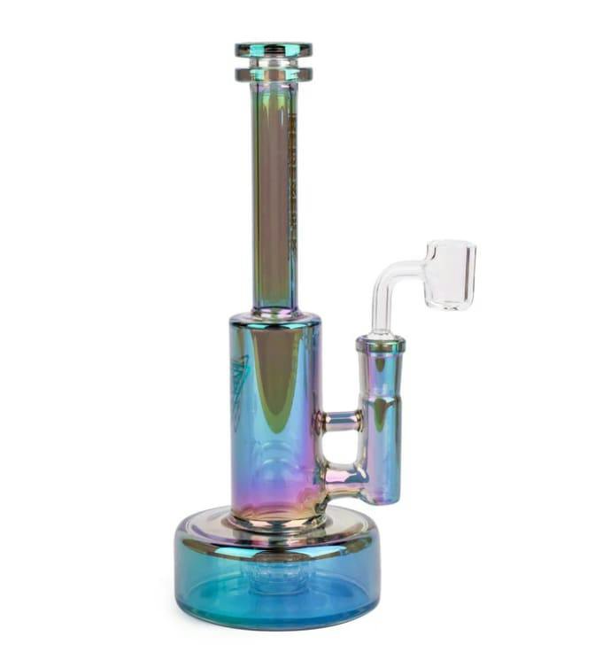 RED EYE TEK - 9" Tall Terminator Finish Avalon Dab Rig (GREEN METALLIC)