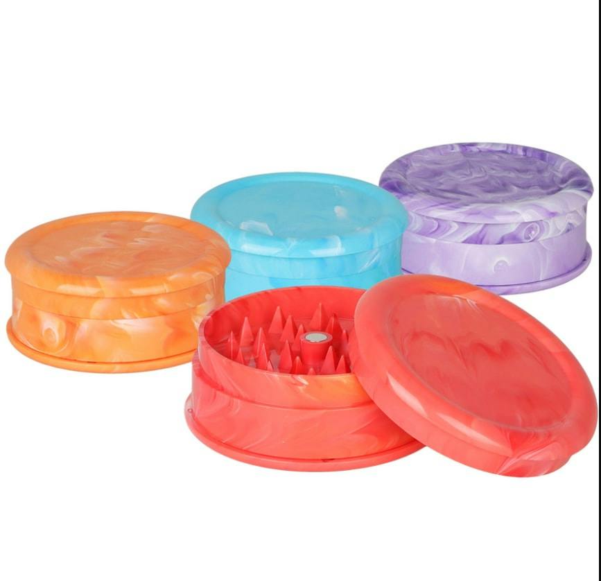 SESHGEAR - 2.4" 2PC Marble Acrylic Grinder (ASST COLORS)