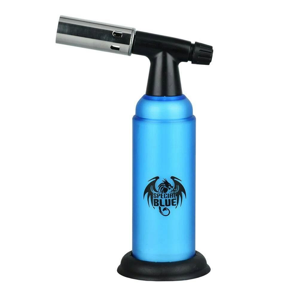 SPECIAL BLUE - Monster Double-Flame Torch W/ Matching Tin Carrying Case (BLUE)
