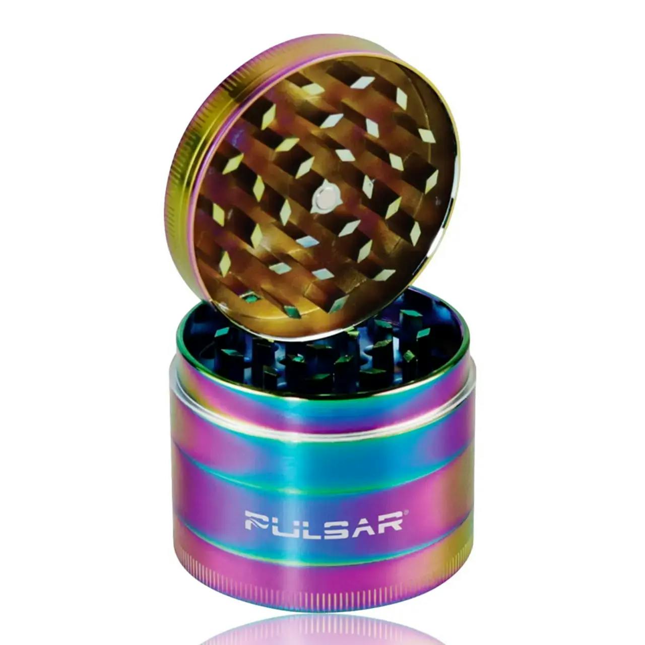 PULSAR - 2.2" 4 Piece Anodized Zinc Pollinator Grinder (CHAMELEON)