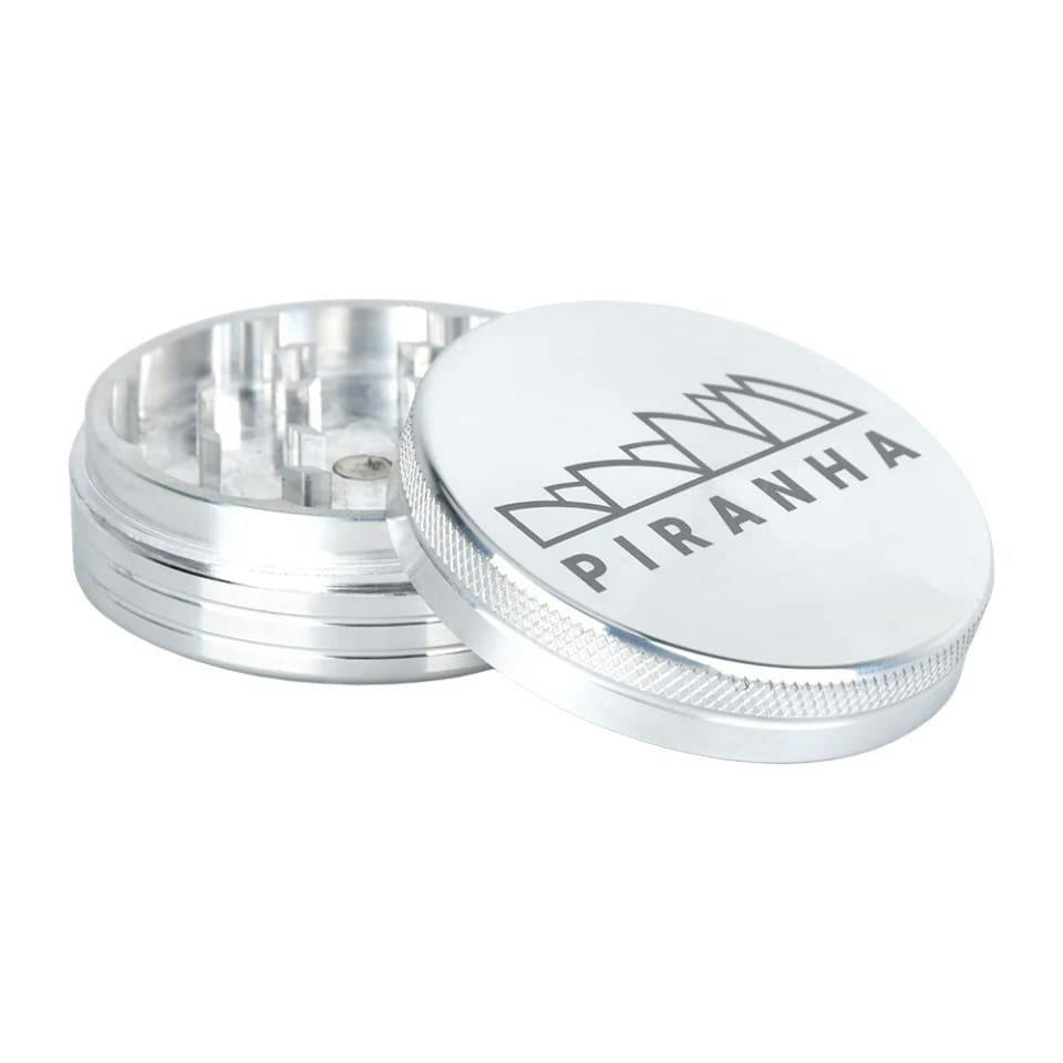 PIRANHA - 3.5" 2PC Grinder (SILVER)