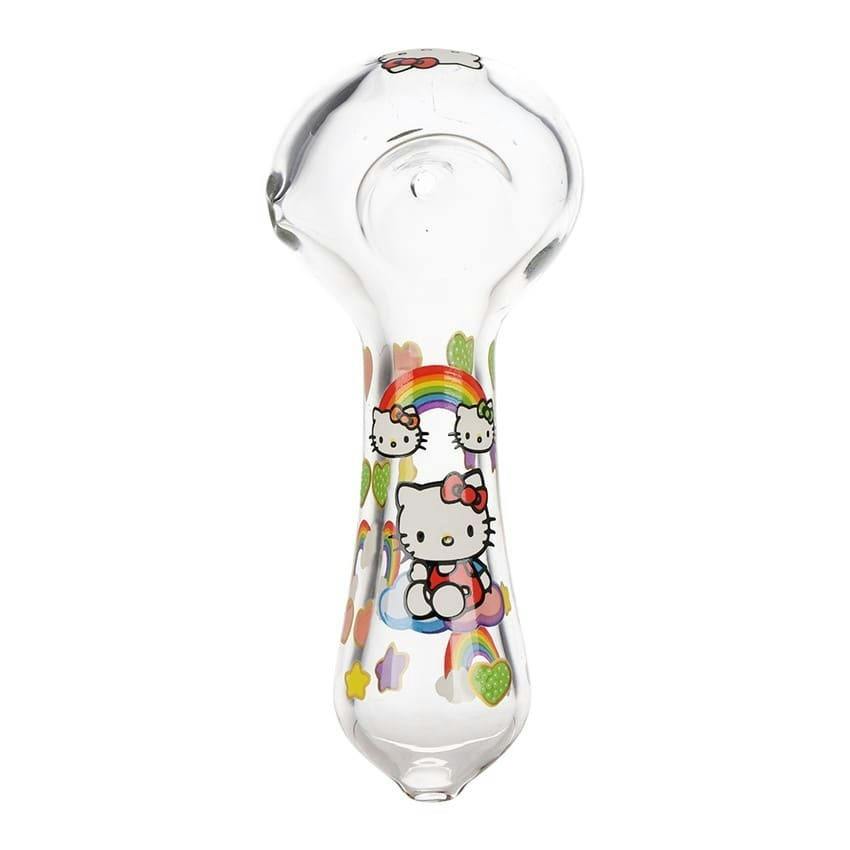 4.5" Cute Kitty Glass Spoon Pipe (ASST COLOURS)