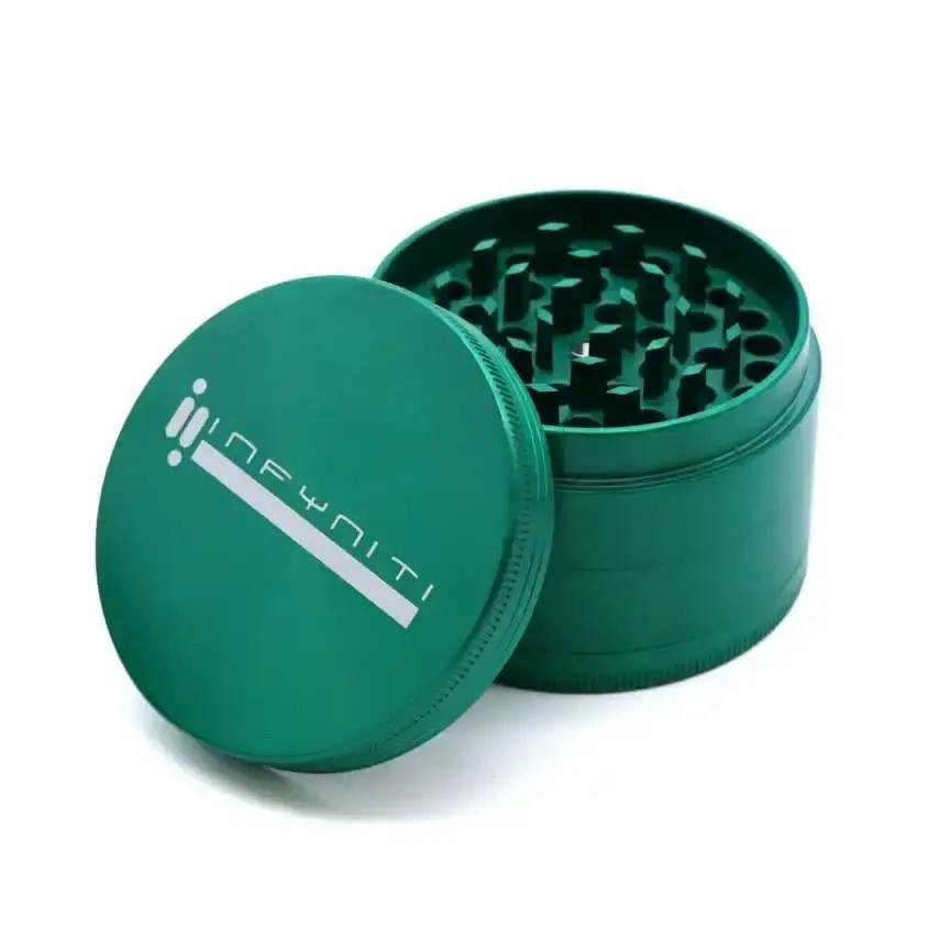 INFYNITI - 2.5" 4PC Zinc Pollinator Grinder (GREEN)