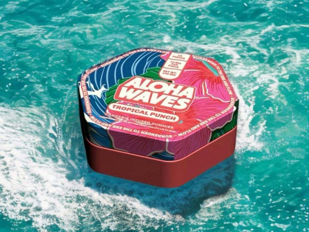Aloha Waves - Tropical Punch - Gummies - 10pk at Sky High Exotics