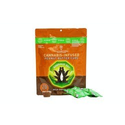 Emerald Sky: Peanut Butter Cups - Indica Dark Chocolate