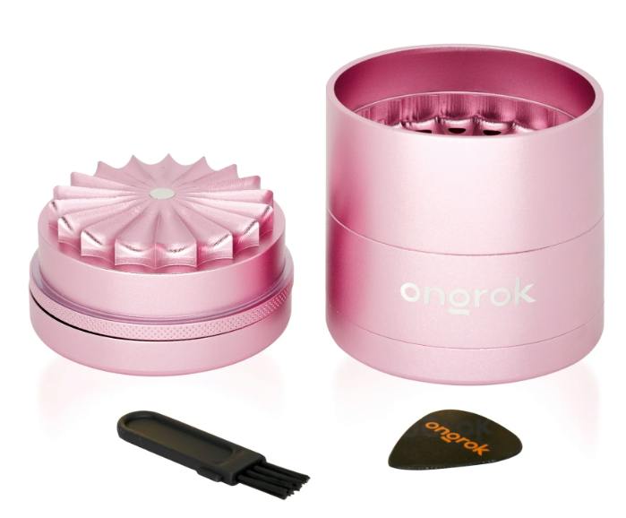 5 Piece Toothless Storage Grinder | Pink