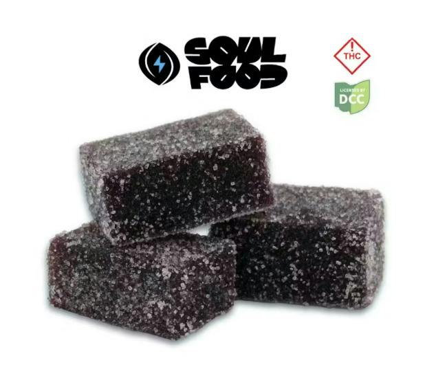 Soul Food | Blue Raspberry Fruit Bites 10pk | 110mg Gummies