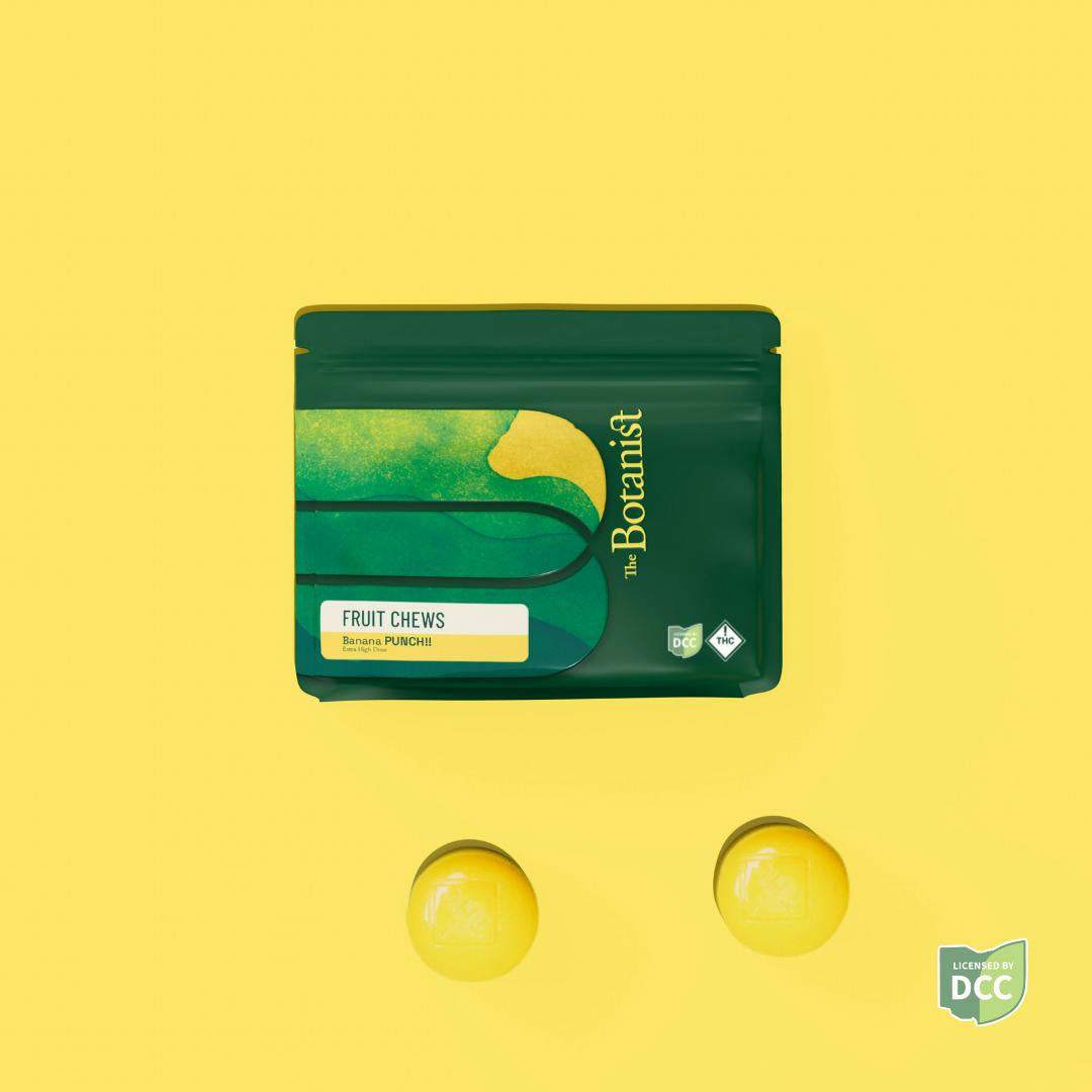 The Botanist | Banana Punch 2pk | 100mg Fruit Chews at ROAM Dispensary