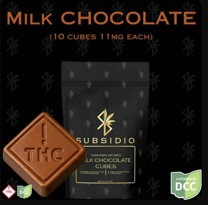 Subsidio | Milk Chocolates 11pk | 110mg Chocolates