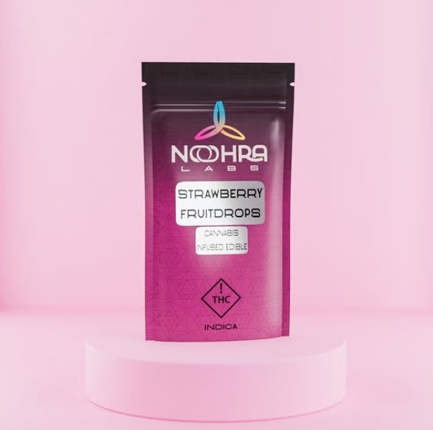 Noohra Labs | Strawberry Fruit Drops 5pk | 100mg Gummies at ROAM Dispensary